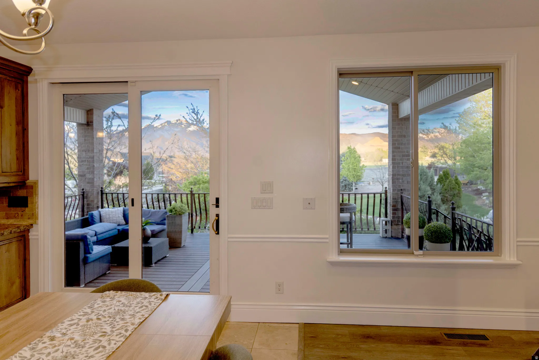 Deck off great room