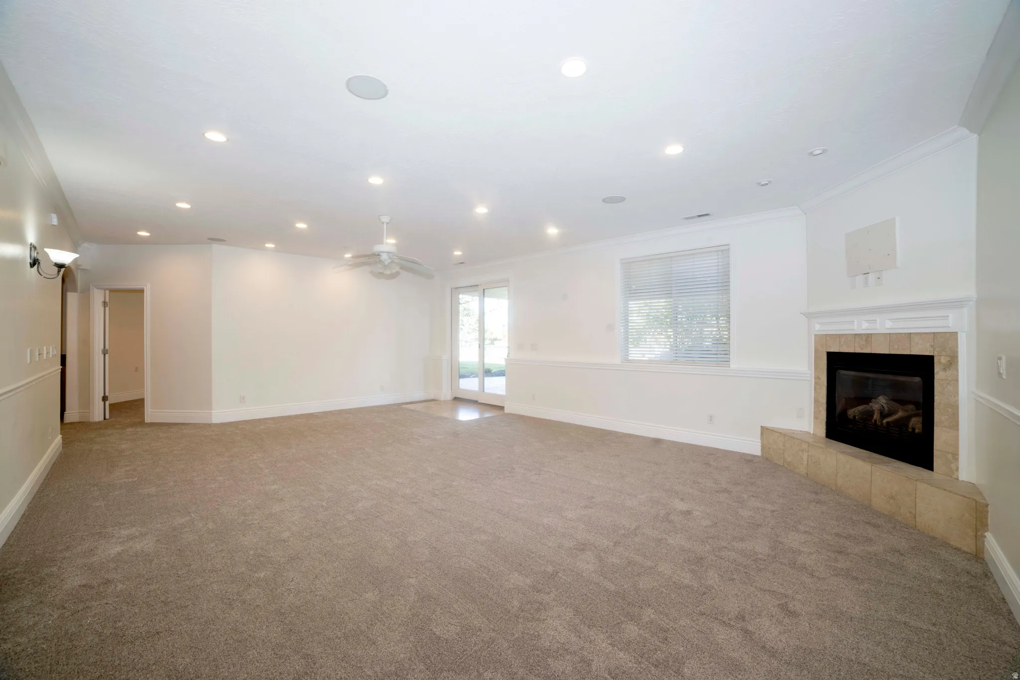 Walkout basement family room