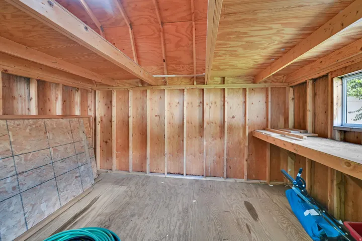Storage Shed Interior