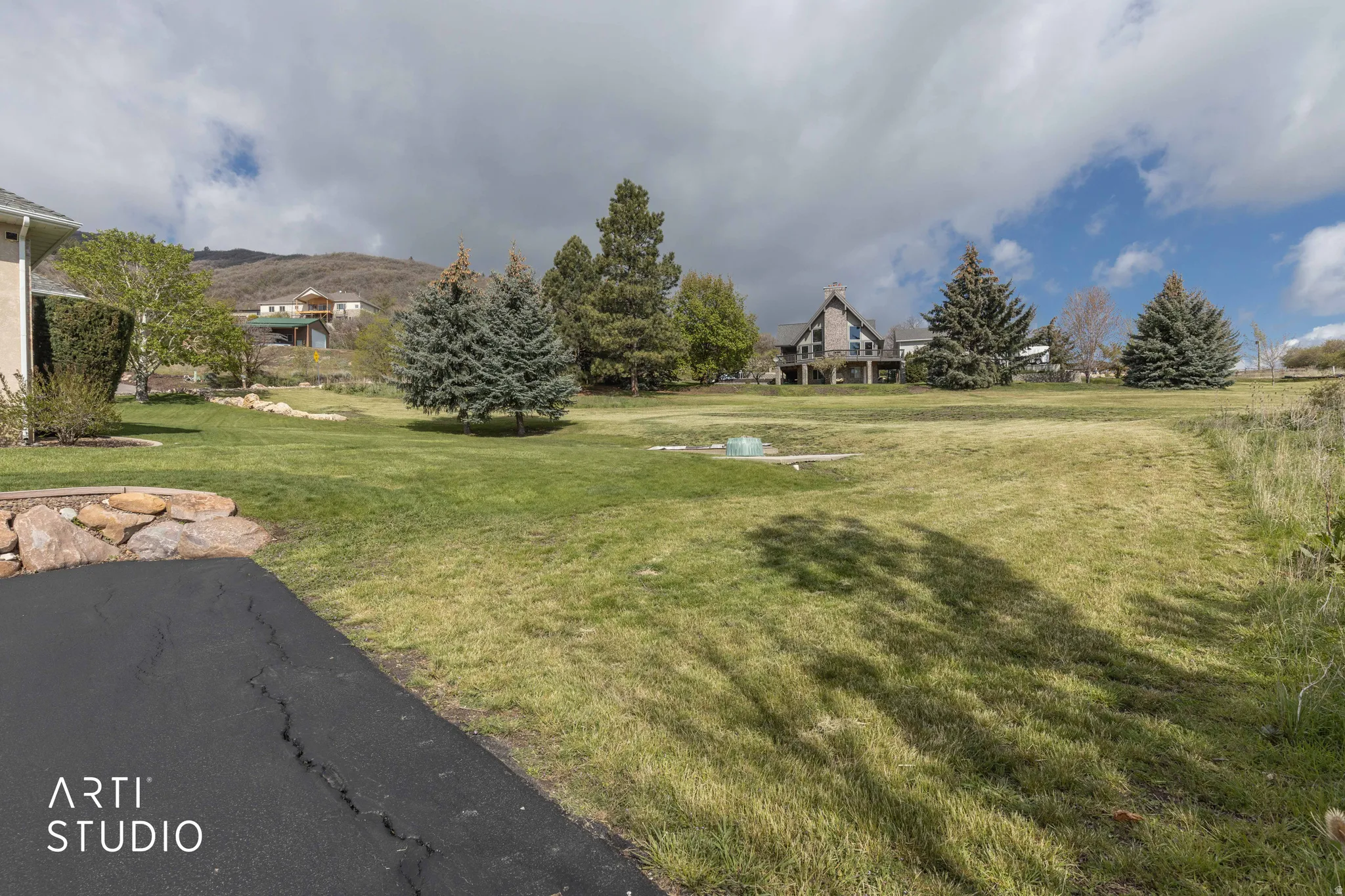 View of green lawn