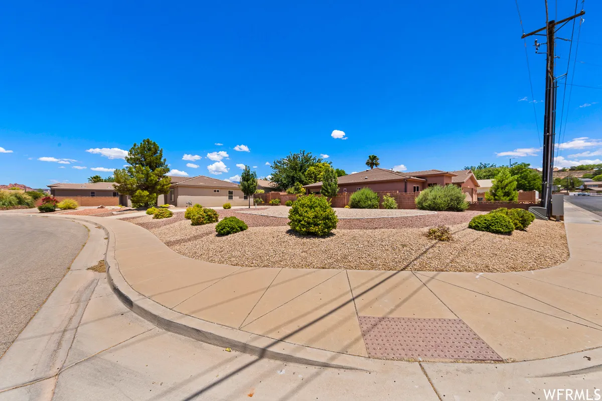 View of front of home with a residential view