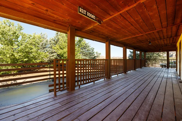 View of deck