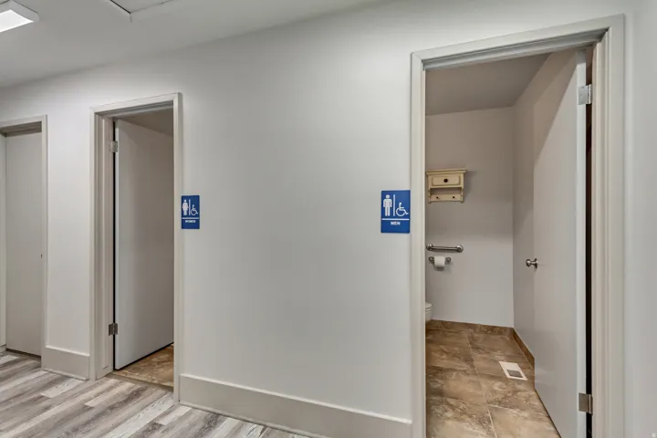 Hallway with baseboards