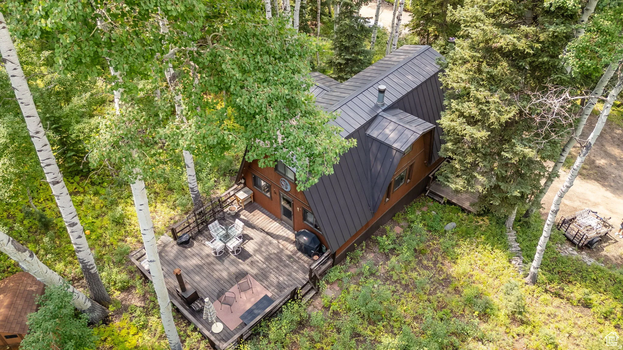 Aerial view of property and surrounding area