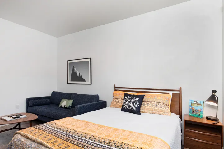 Bedroom featuring wood finished floors