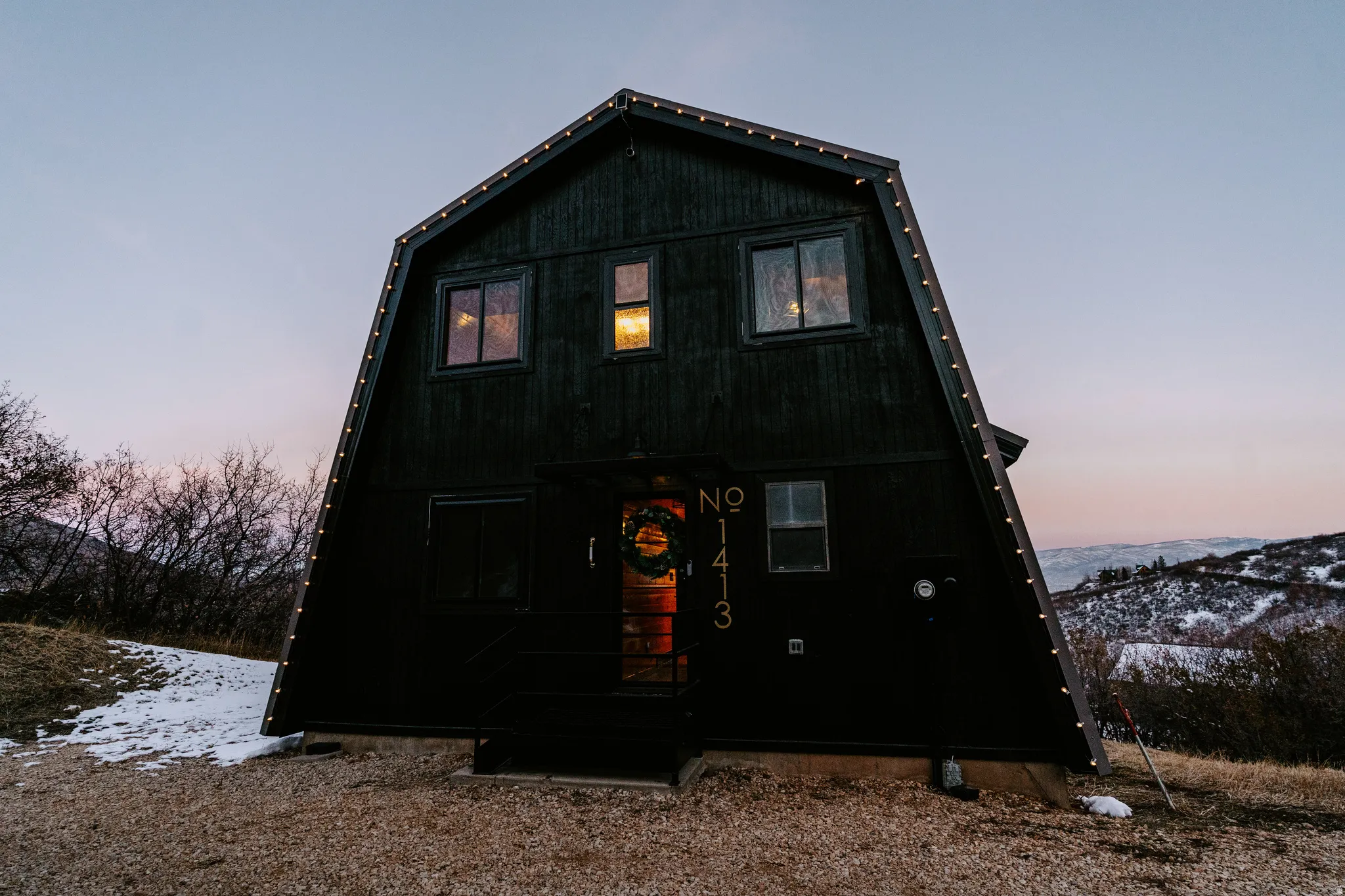 Rear view of house