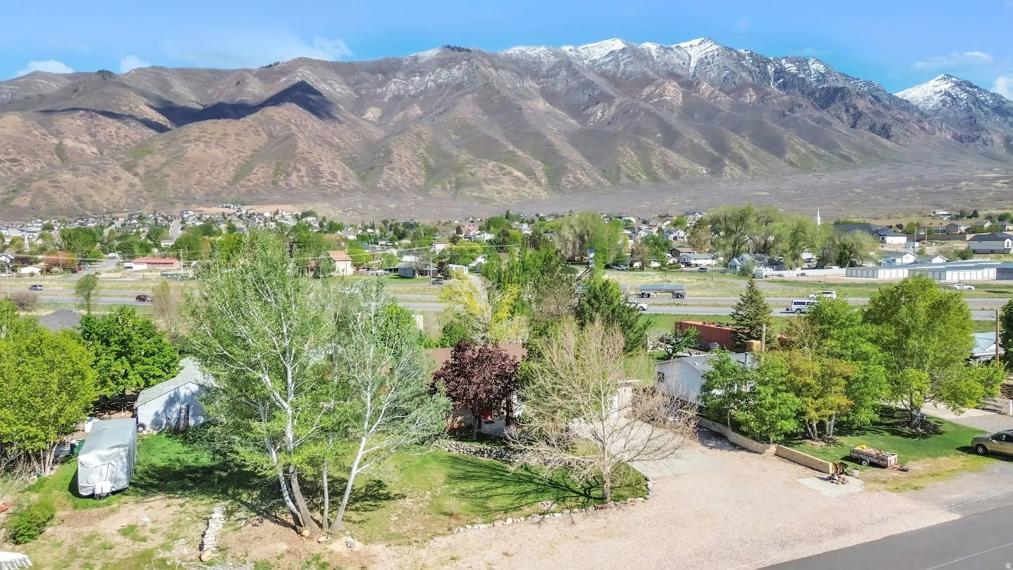 View of mountain backdrop