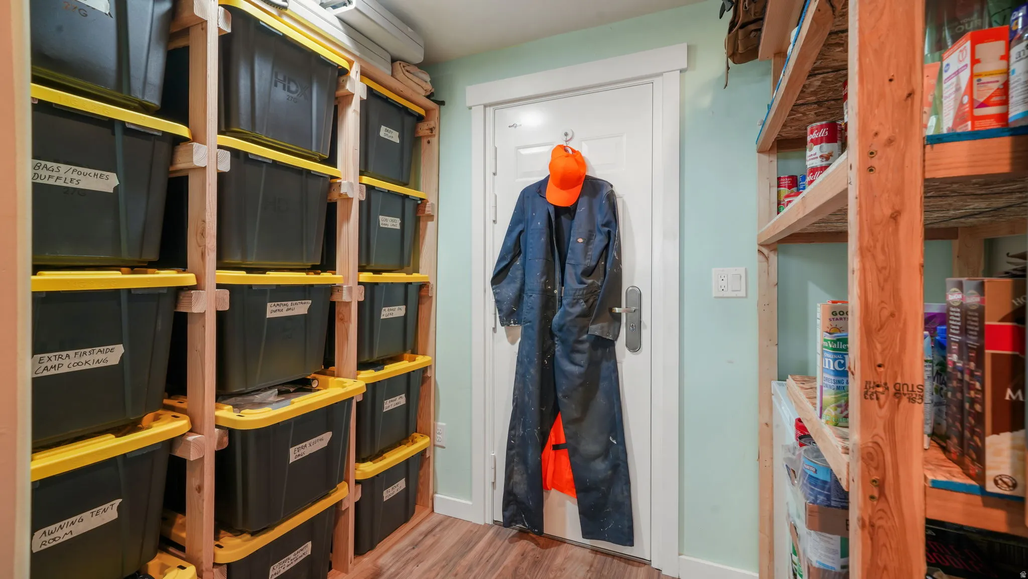 Storage area in basement w 12 pin locking door to a vault