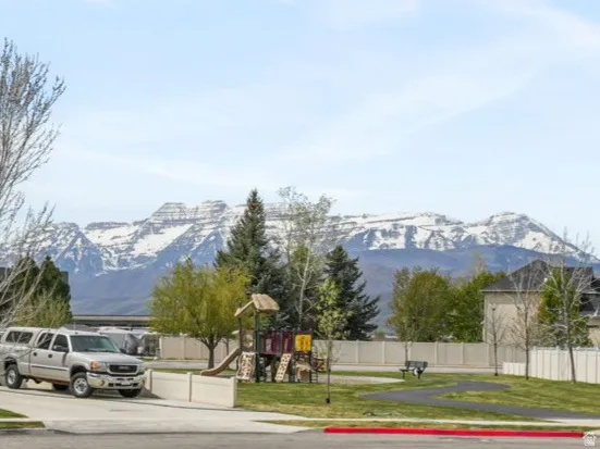 View of Mt Timpanogos from the front porch