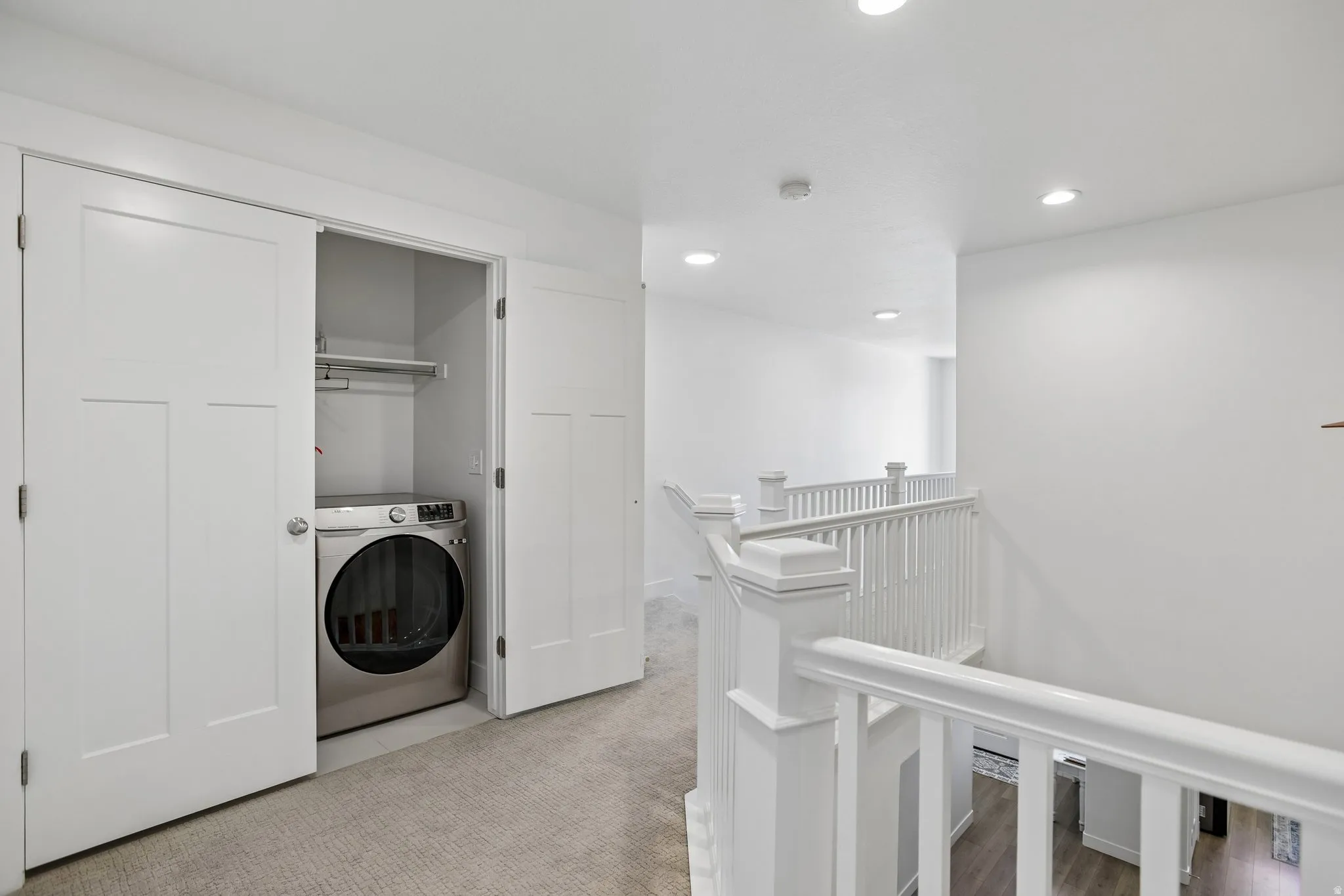 Upstairs Hallway with Laundry