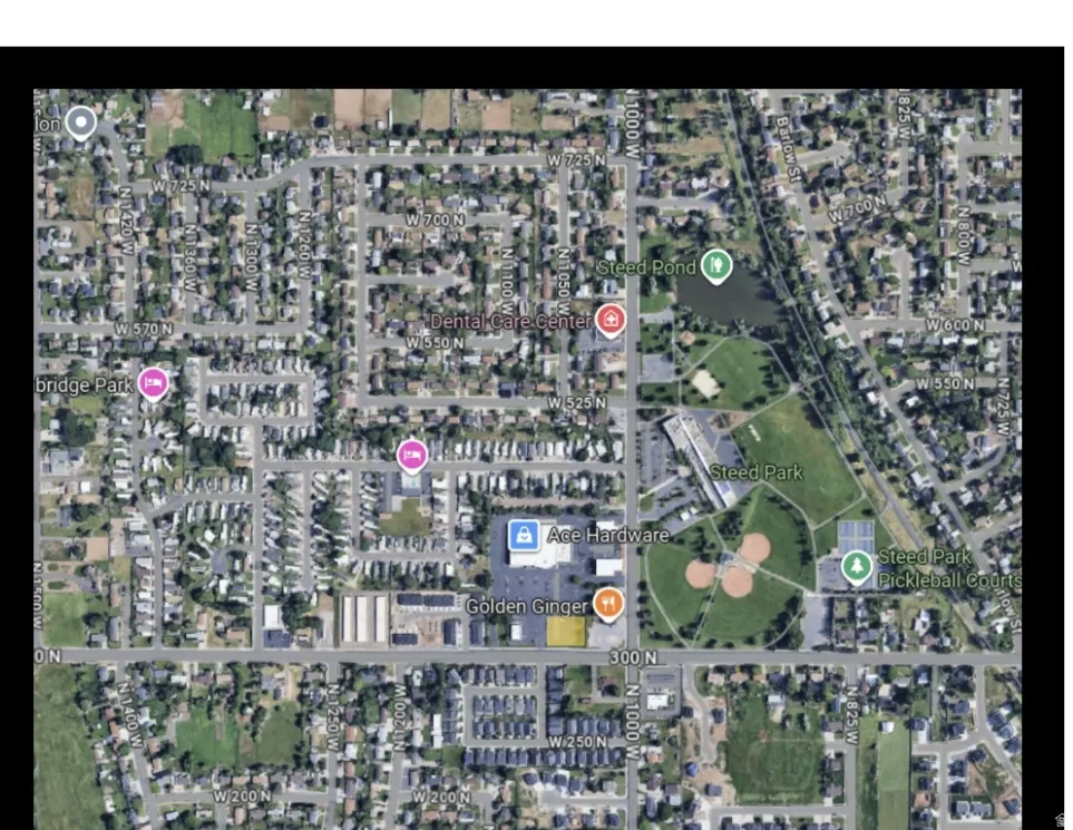 Aerial overview of property's location