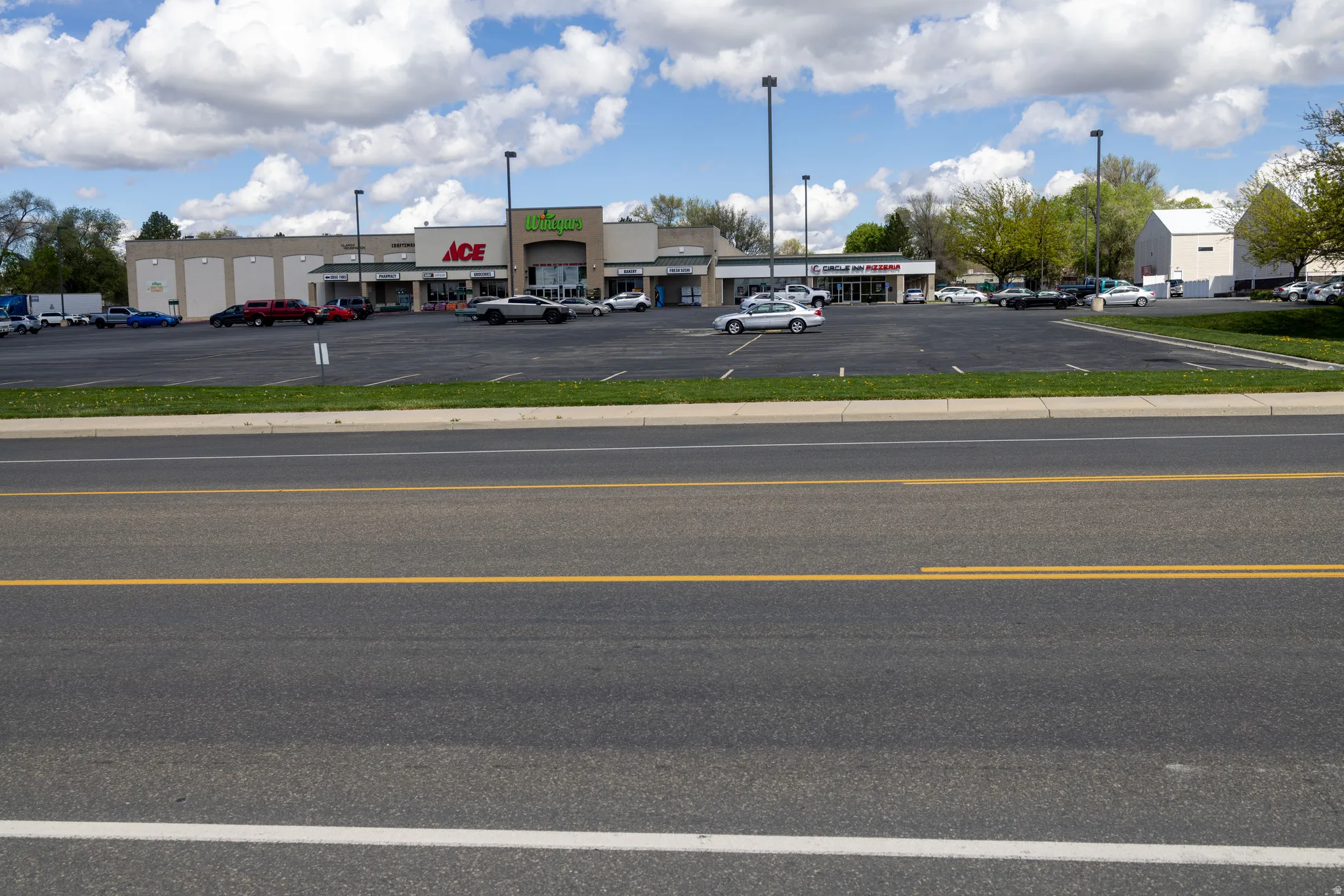 View of uncovered parking lot