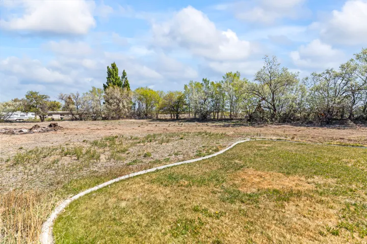 View of yard featuring a view of countryside
