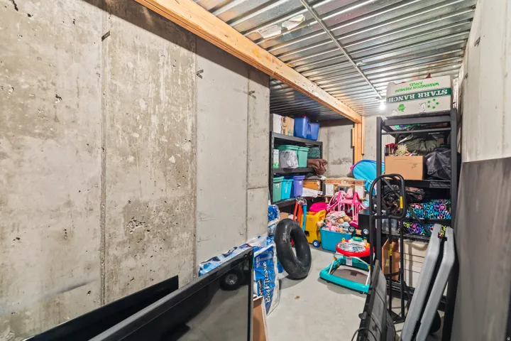View of storage area
