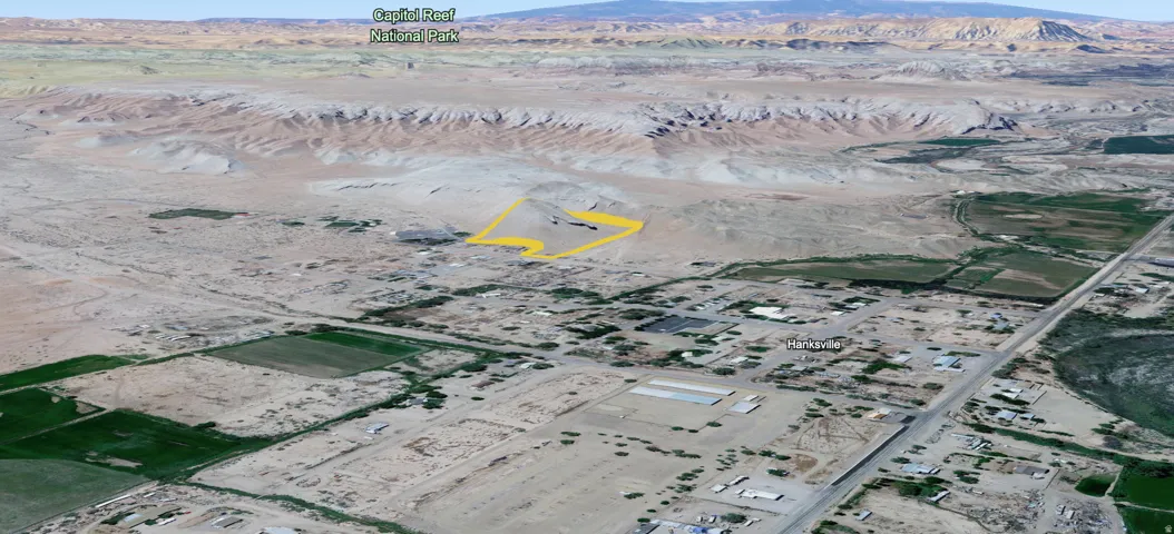 Aerial view of a mountainous background