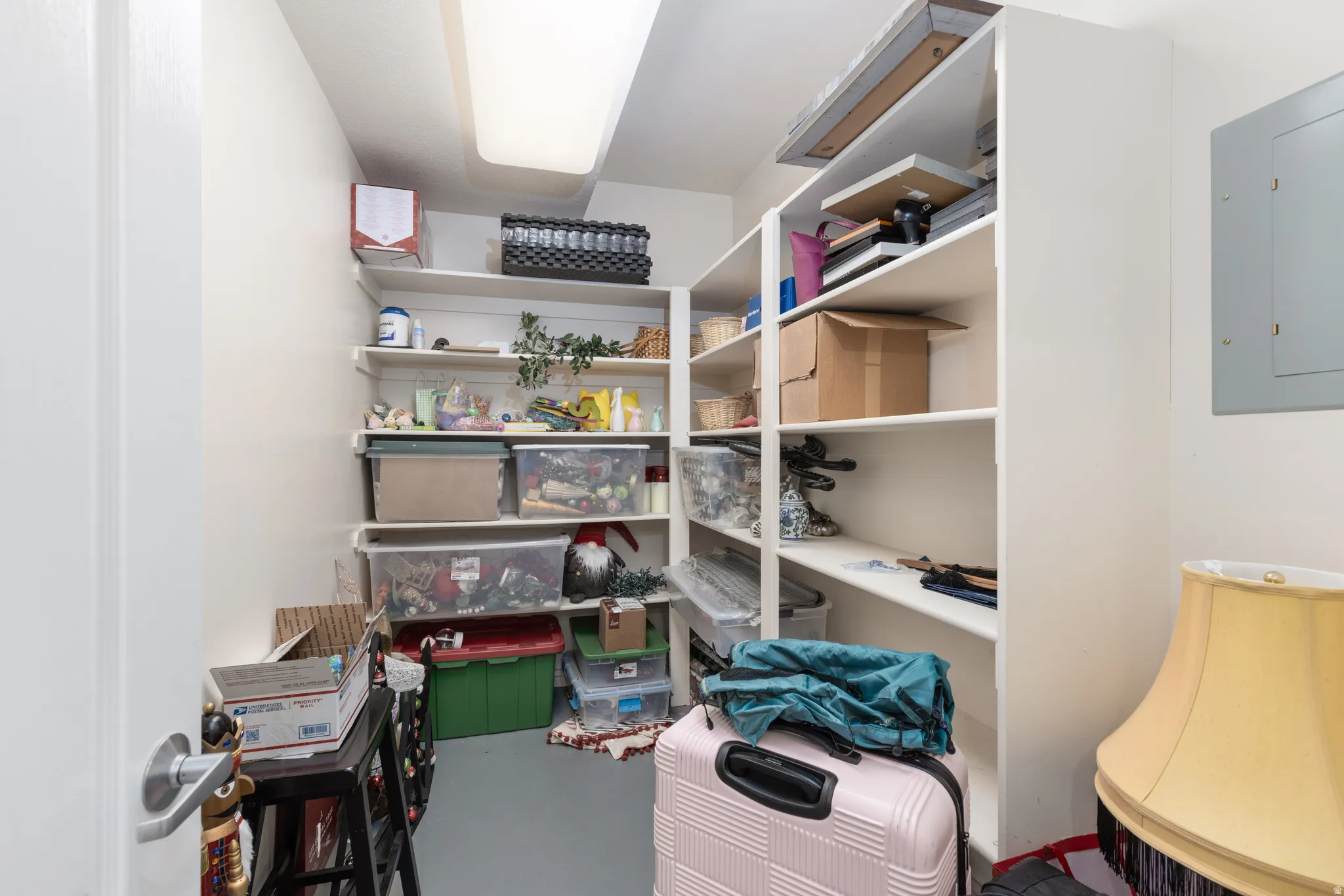 Storage with electric panel