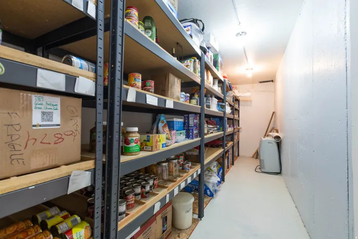 View of storage room