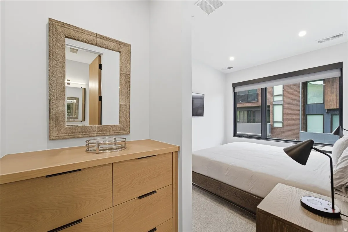 Bedroom featuring recessed lighting