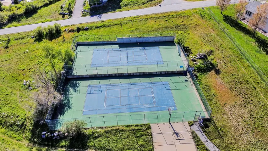 Pickleball, basketball, tennis court amenity