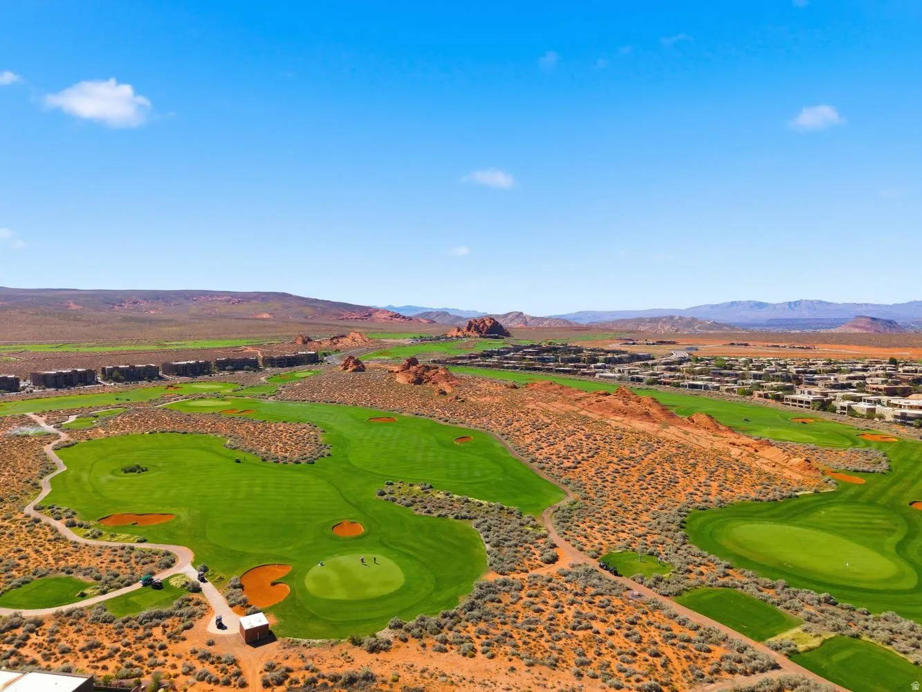 View of property's community featuring a mountain view and golf course view