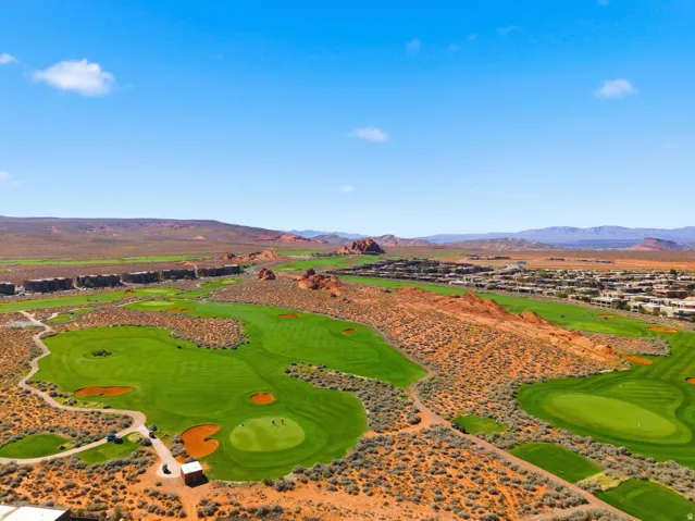View of property's community featuring a mountain view and golf course view