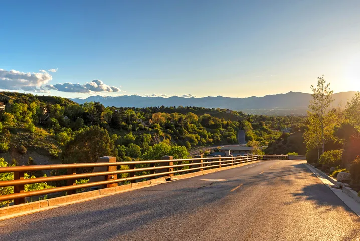 View of mountain backdrop