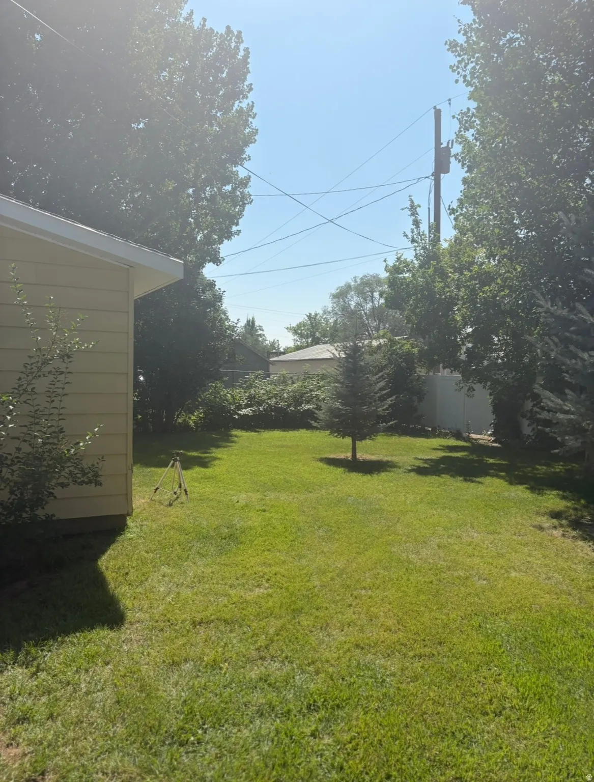 View of green lawn
