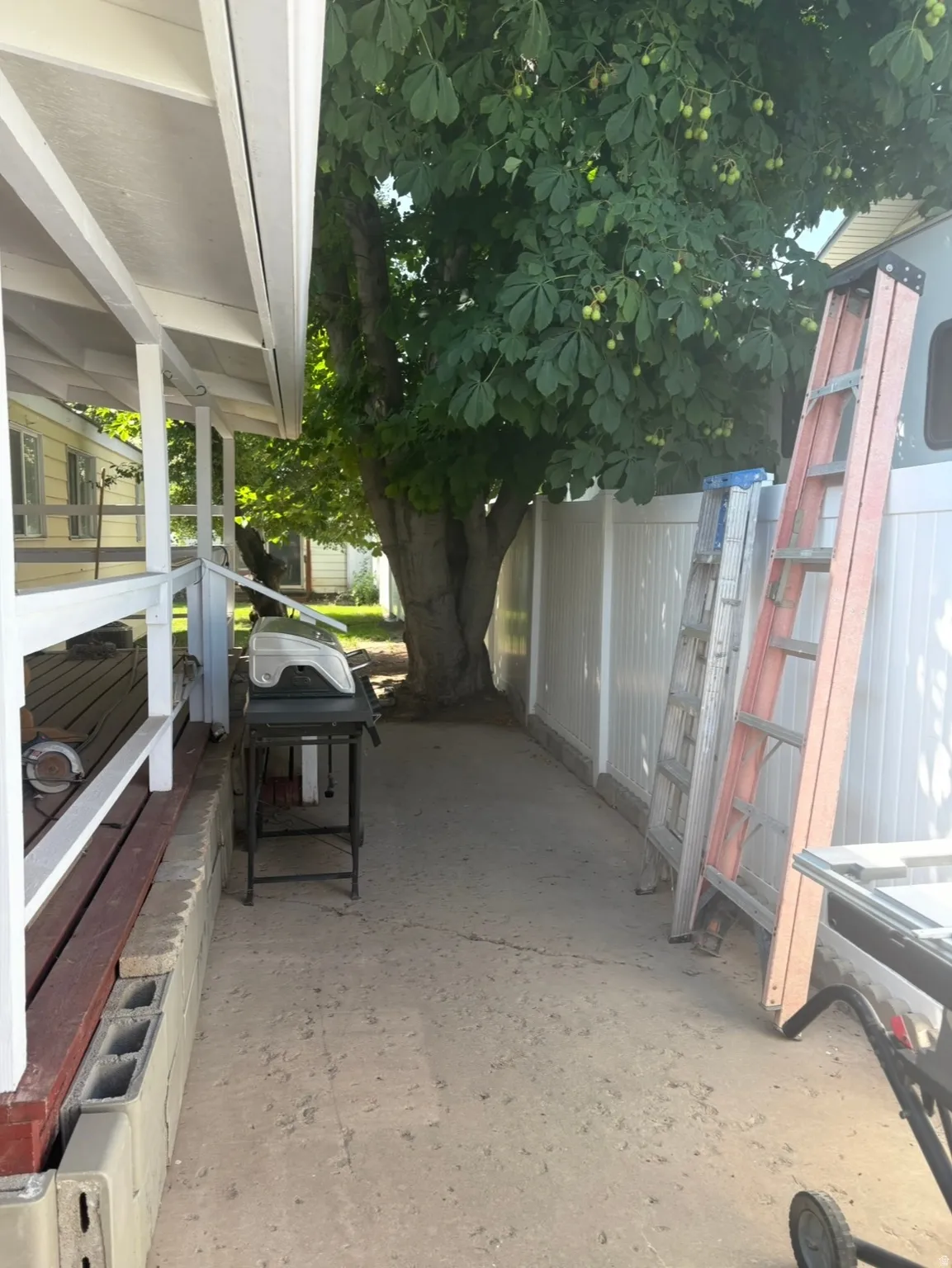 View of patio / terrace featuring a grill