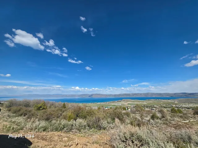 This is the top of the lot looking down at Bear Lake & the Mountains