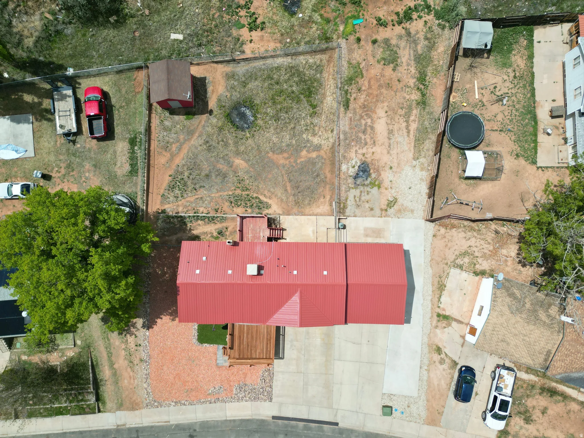 Aerial view of property