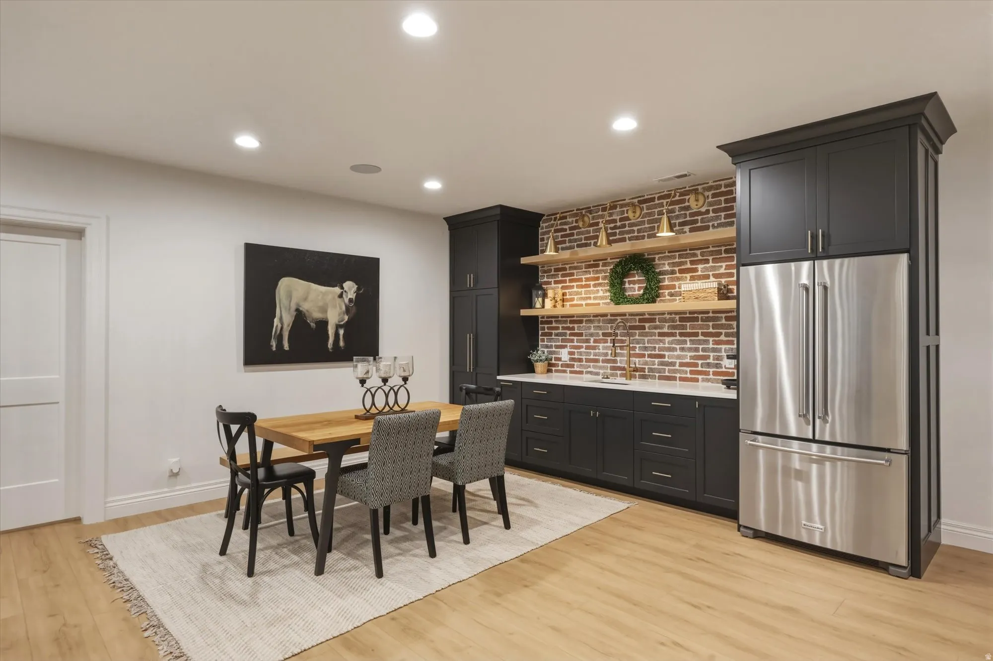 Basement wet bar