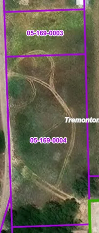 Aerial view of property's location featuring property boundaries highlighted