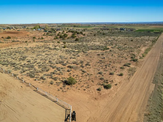 Aerial view of sparsely populated area
