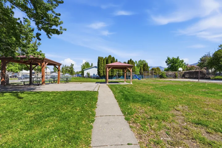 View of community featuring a gazebo and community basketball court