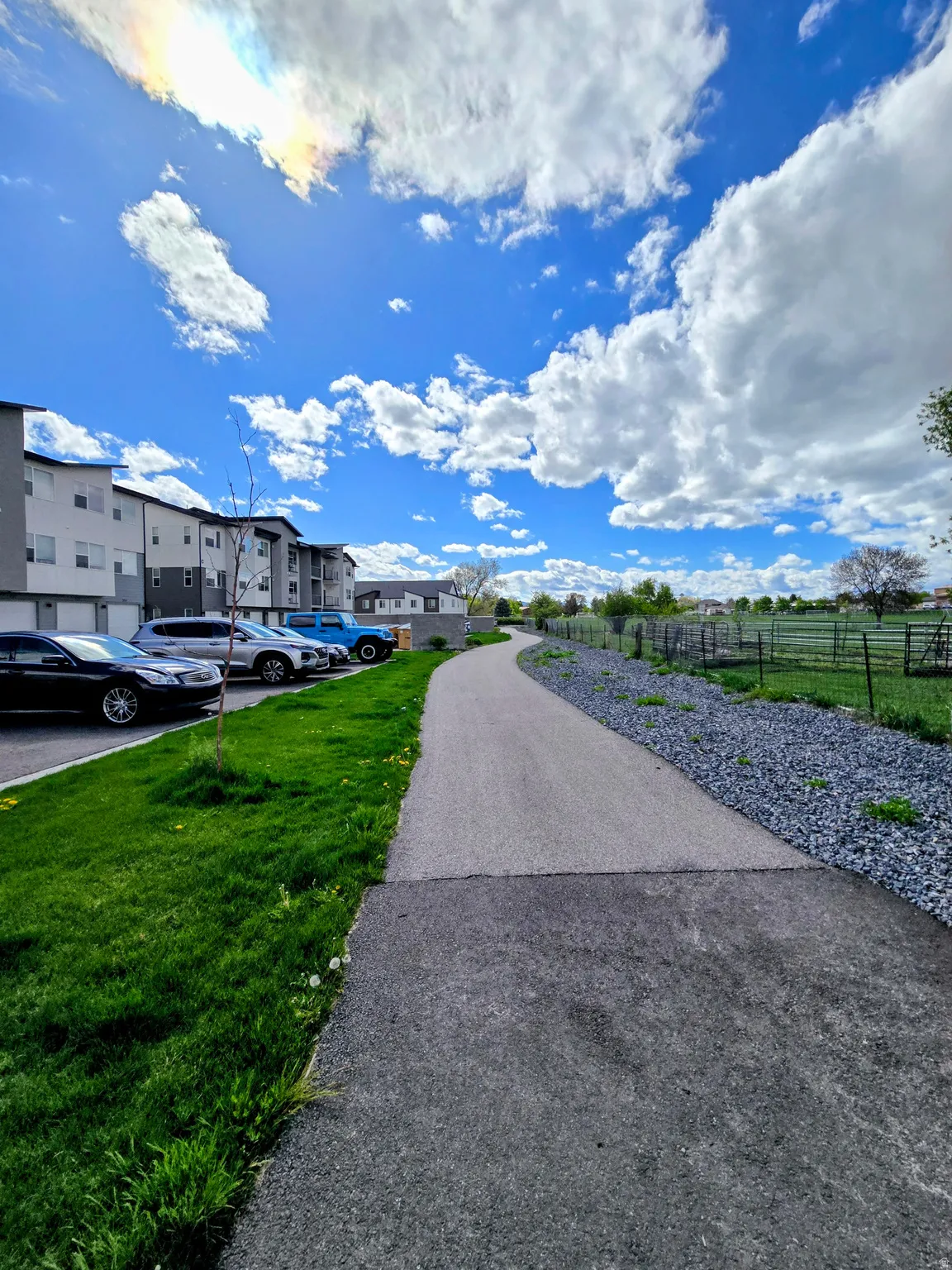 View of asphalt road