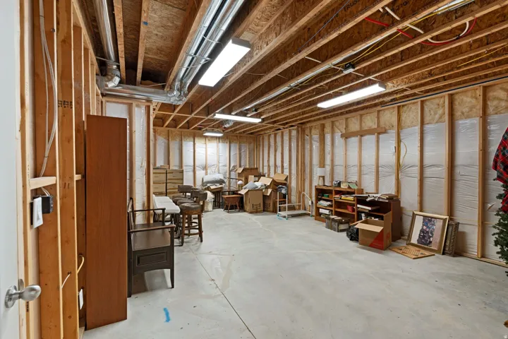 View of unfinished below grade area