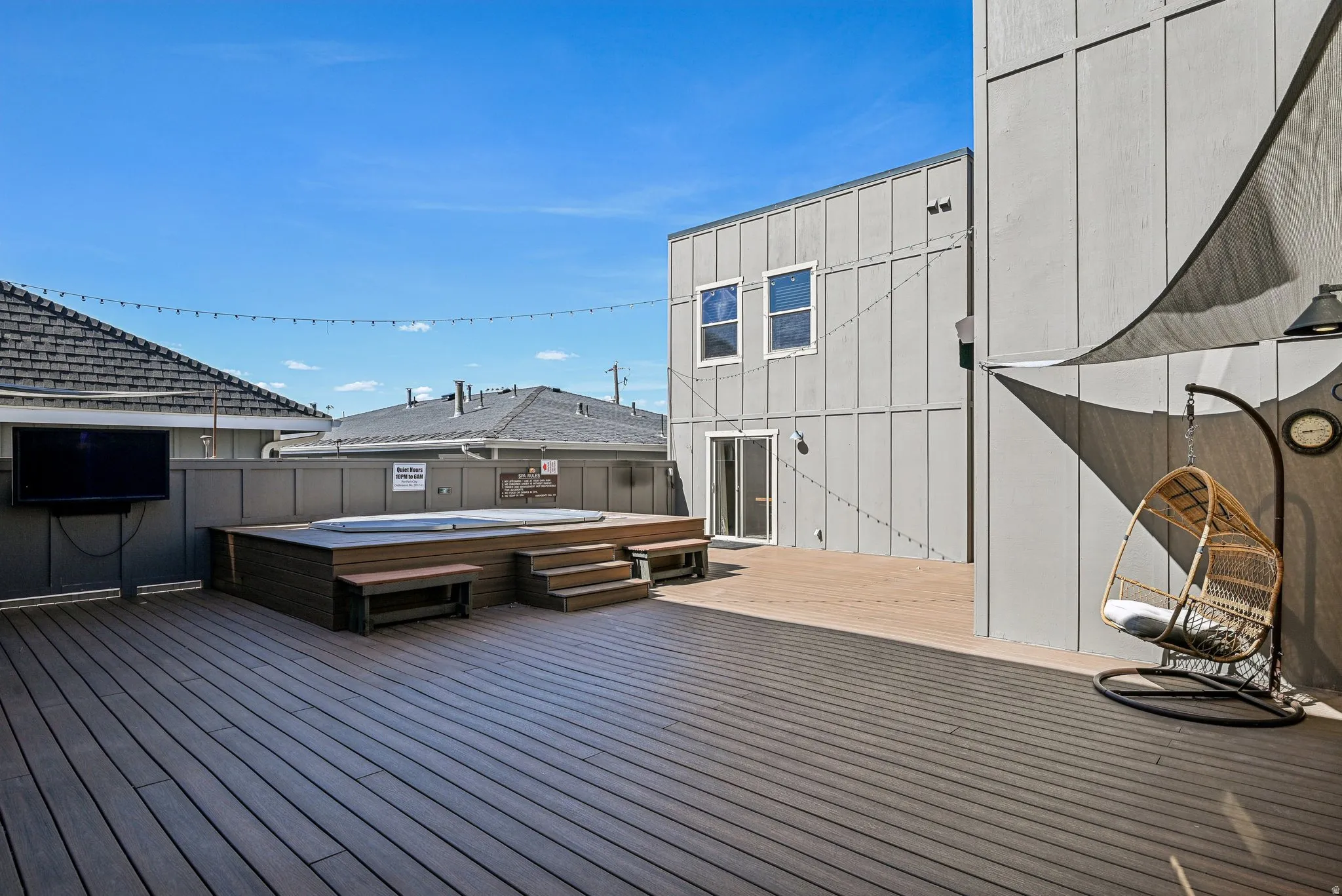 View of deck