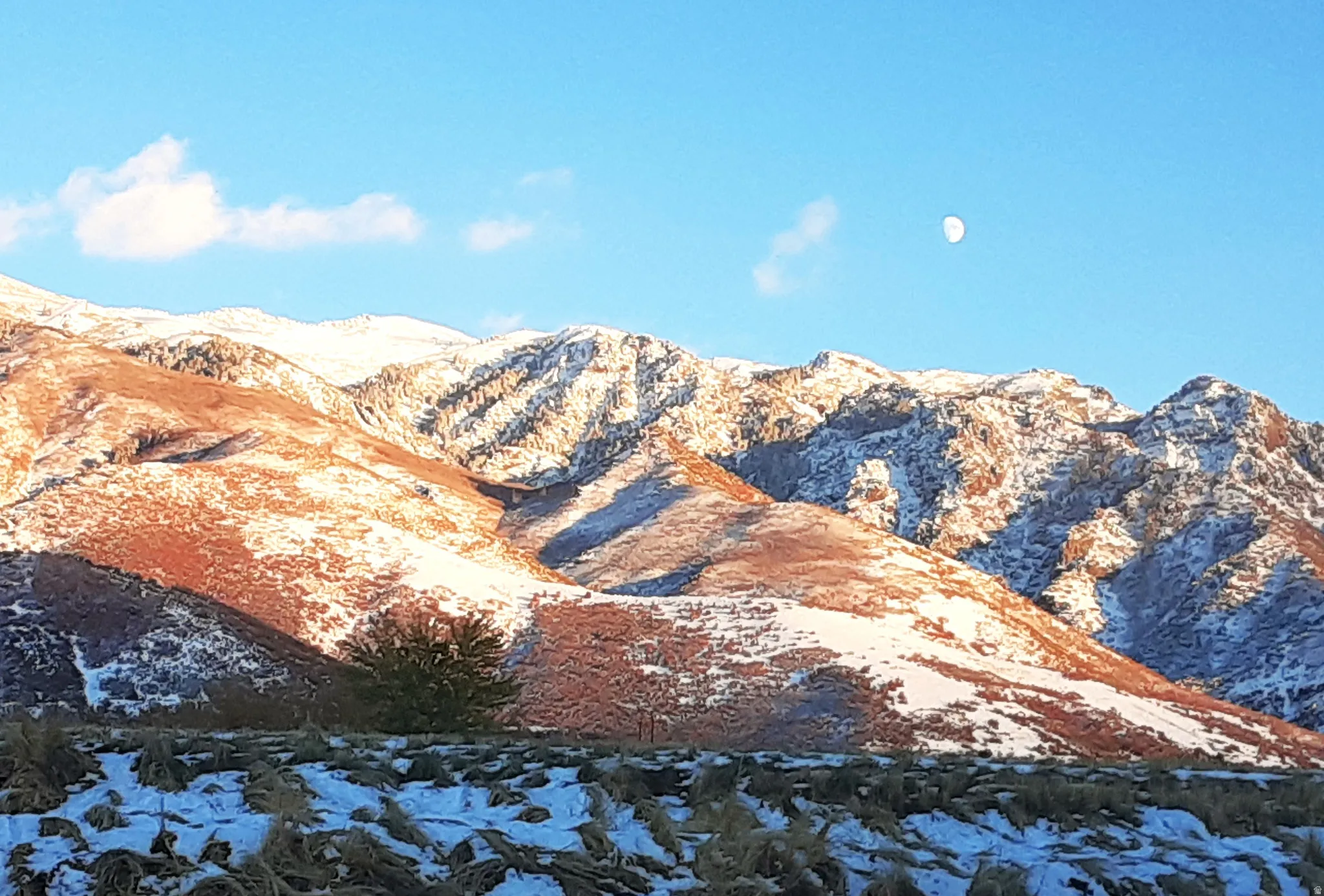 Deck mountains views