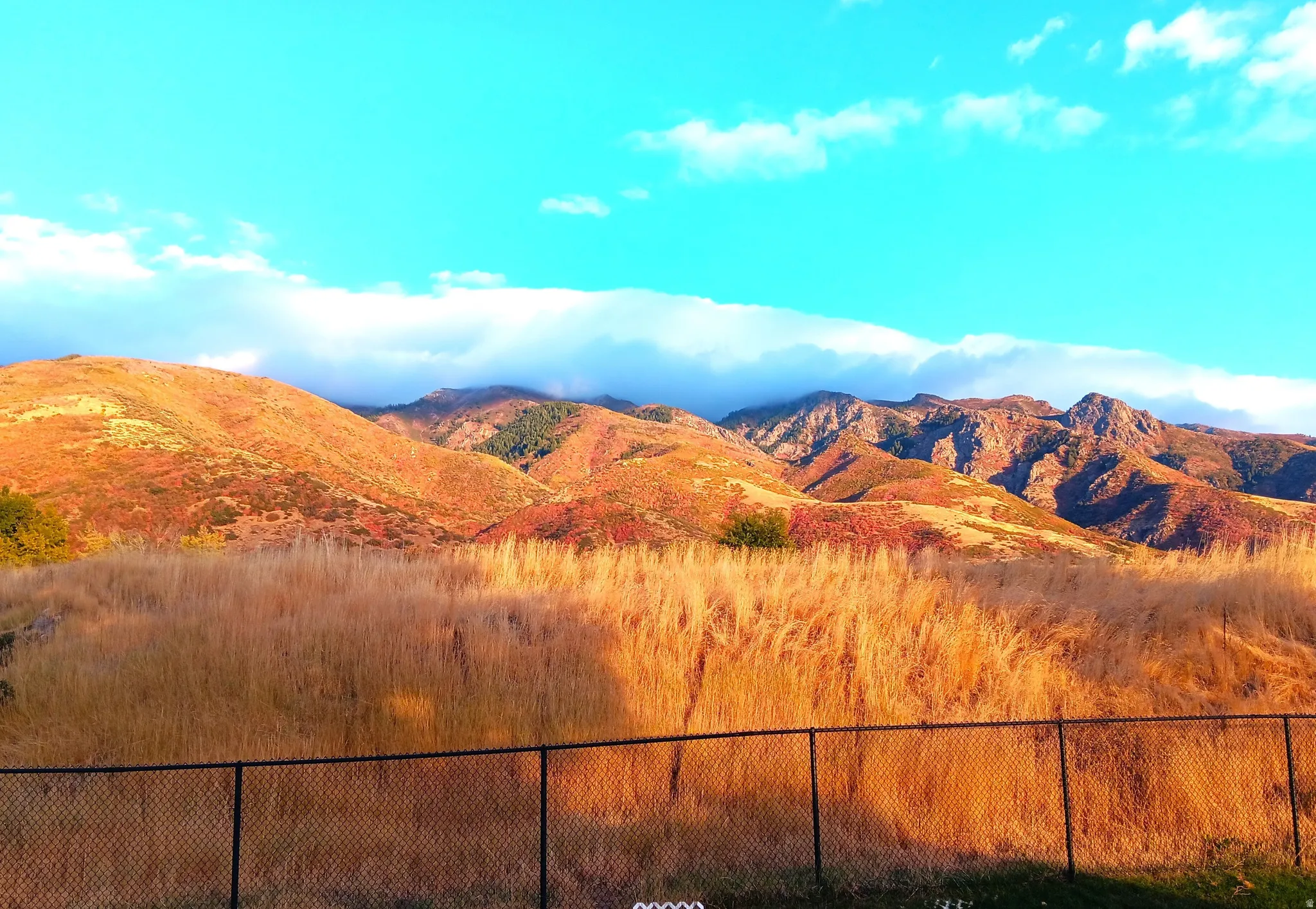 Deck mountains views