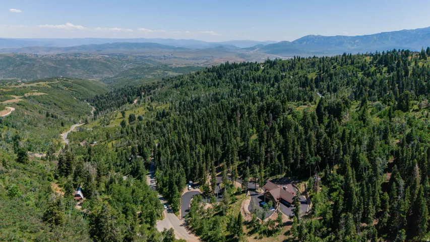Spectacular mountain estate nestled within mature coniferous forest