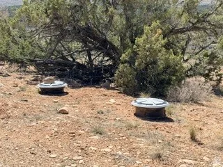 Exterior view of an outdoor fire pit
