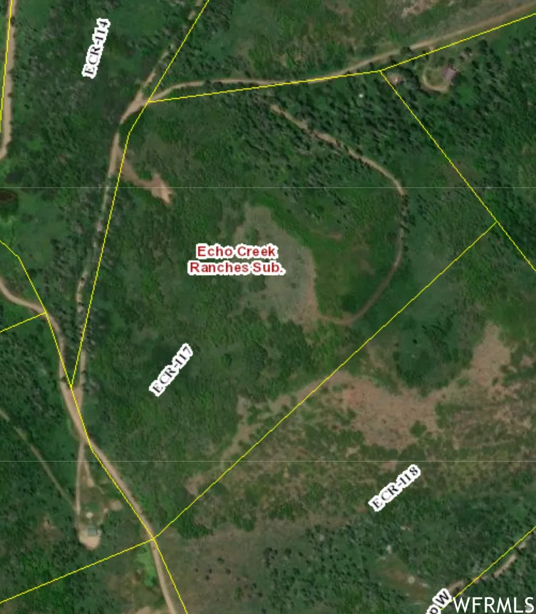 Plat Map. Illustrating the boundaries and designations for Echo Creek Ranches Sub