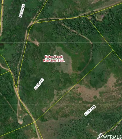 Plat Map. Illustrating the boundaries and designations for Echo Creek Ranches Sub