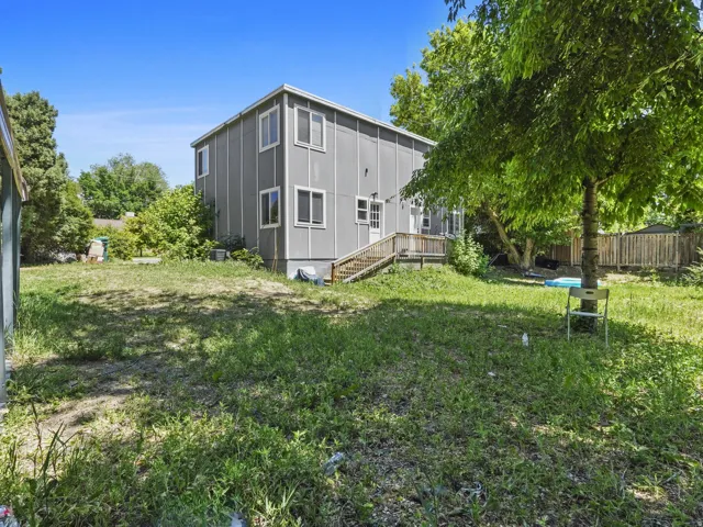 Two-story exterior with vertical siding