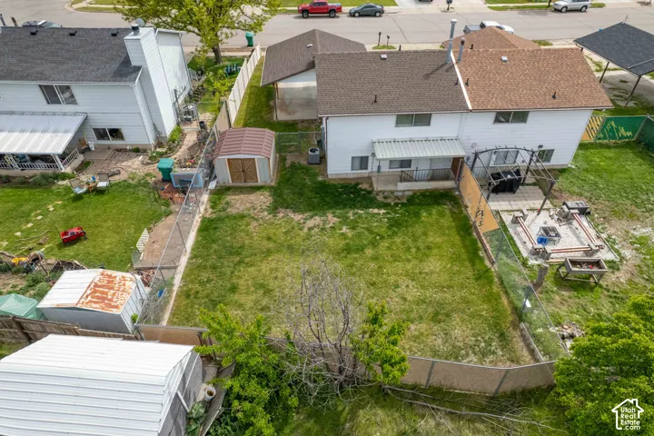 View from above of property