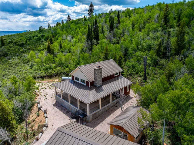 View from above of property