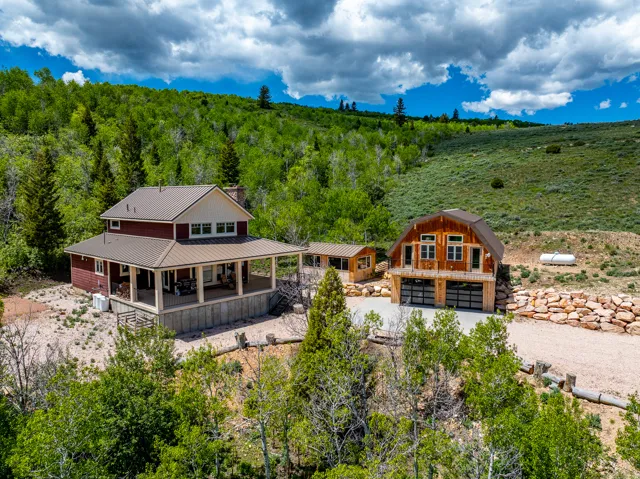 View from above of property