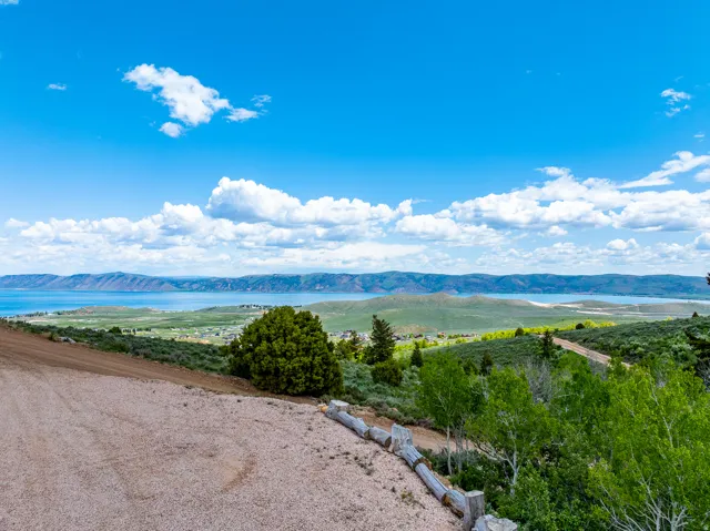 Mountain view with a large body of water