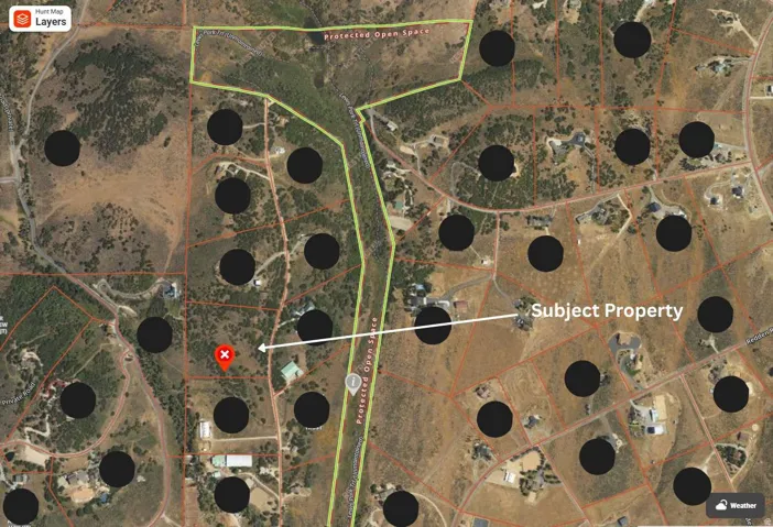 Property Map. Illustrating the location of the property within its geographical context