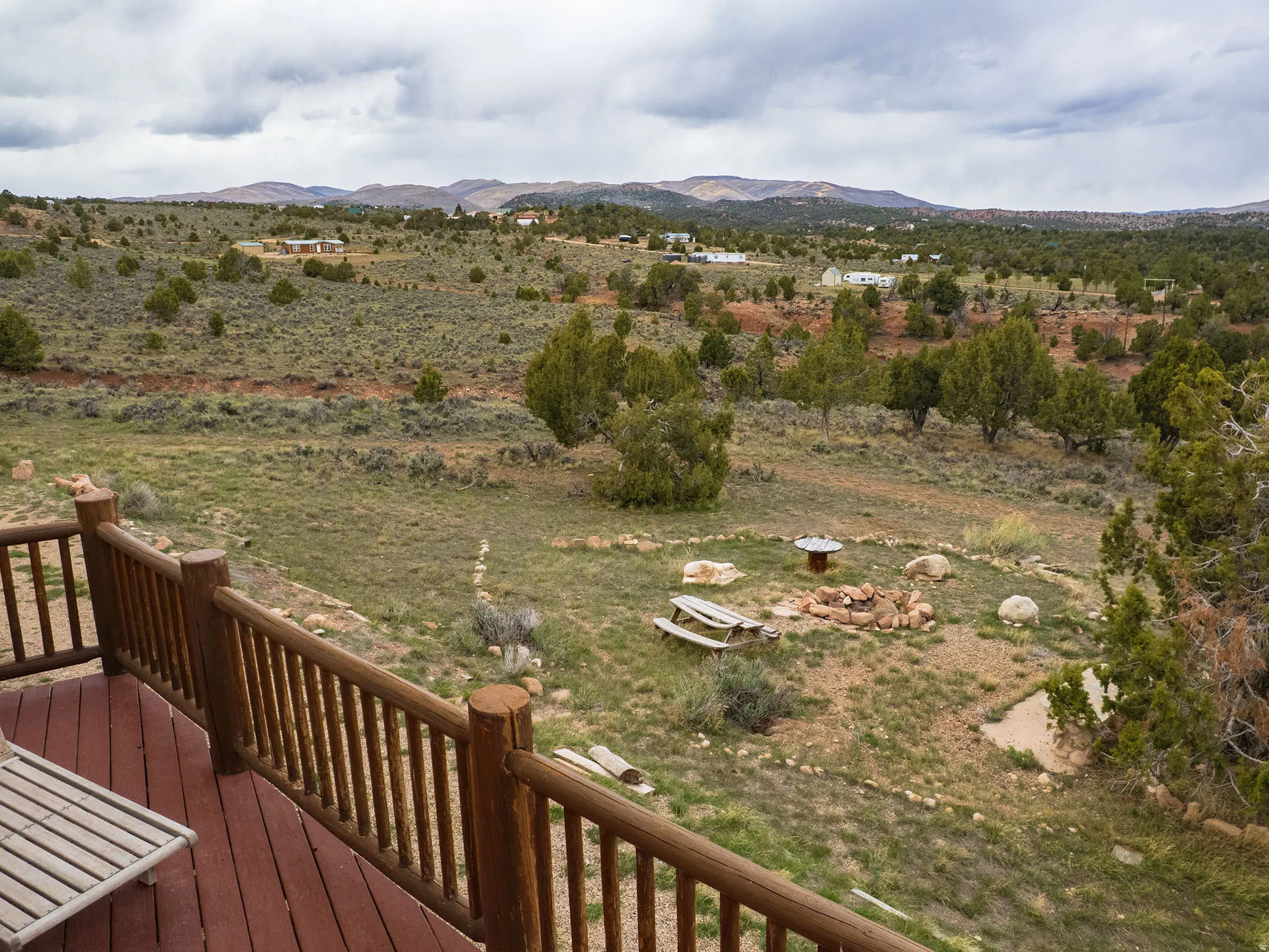 Mountain view featuring rural landscape